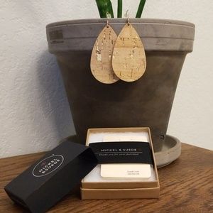 Nickel and Suede earrings